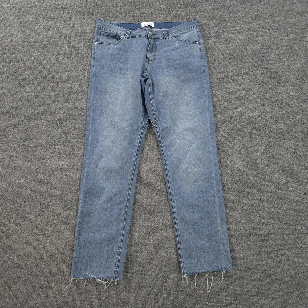 DU/ER Jeans Womens‎ 30x29 Blue Performance Denim Girlfriend Stretch Work Casual